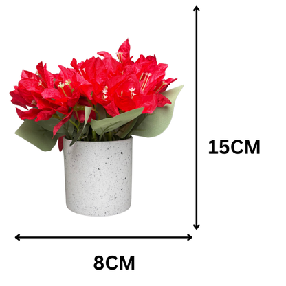 Garden Gyani Artificial Rubber Plant – Small Faux Potted Plant for Tabletop, Home, Bathroom & Office Décor | Indoor Decorative Greenery