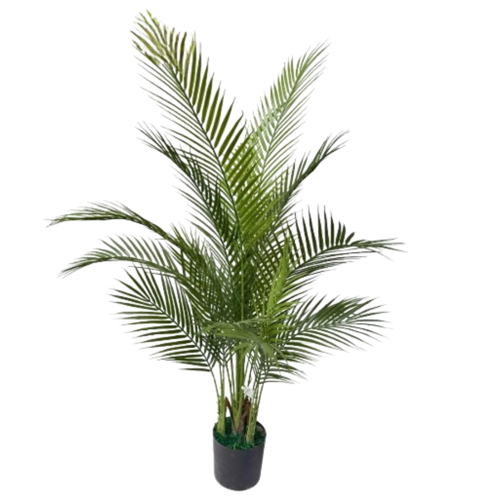 Artificial Areca Palm Plant 120cm – Realistic Indoor Tropical Decorative Plant with Pot