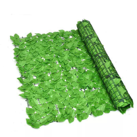 Artificial Leaf Fence Mat 1×3 Meter – Decorative Green Privacy Fence Panel Roll