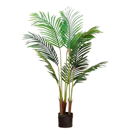 Artificial Palm Plant 145cm – Tall Tropical Indoor Decorative Plant with Pot