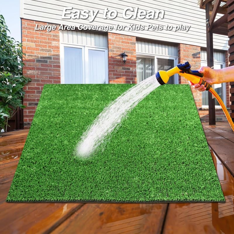 Garden Gyani Artificial Grass Mat 60mm – 6.6ft x 4ft Premium Faux Lawn Carpet for Indoor & Outdoor