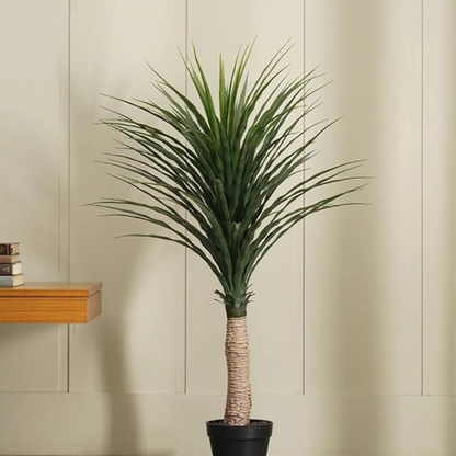 Garden Gyani Artificial Nolina Floor Plant – 150 cm Tall | Realistic Faux Indoor Ornamental Plant | Durable & Maintenance-Free Home & Office Decor | Pot Not Included