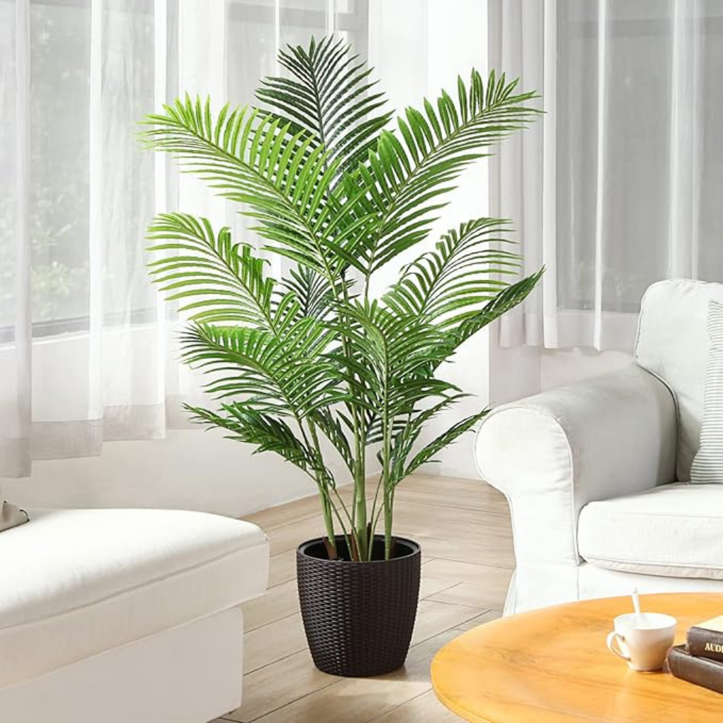 Artificial Areca Palm Plant 180cm – Extra Large Premium Indoor Tropical Decorative Plant with Pot