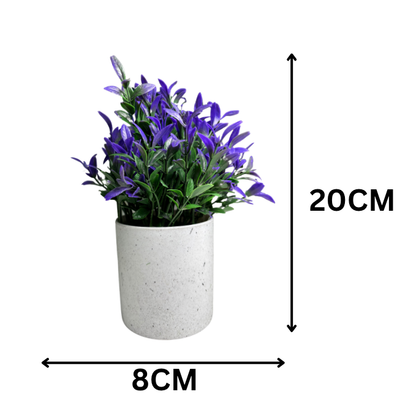Garden Gyani Artificial Rubber Plant – Small Faux Potted Plant for Tabletop, Home, Bathroom & Office Décor | Indoor Decorative Greenery