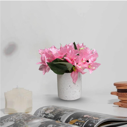 Garden Gyani Artificial Rubber Plant – Small Faux Potted Plant for Tabletop, Home, Bathroom & Office Décor | Indoor Decorative Greenery