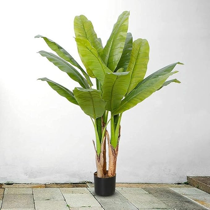 Garden Gyani 120CM Artificial Monstera Plant (Without Pot) – Real-Touch Split Leaf Tropical Décor for Home & Office