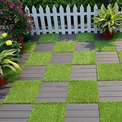 Garden Gyani 50x50 cm Artificial Greenery Wall Panel – Lush Faux Vertical Garden Mat for Wall, Balcony & Home Décor