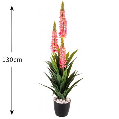 Garden Gyani Sword Lily X3 – 130 cm Tall Artificial Plant | Lifelike Faux Indoor & Outdoor Décor Without Pot