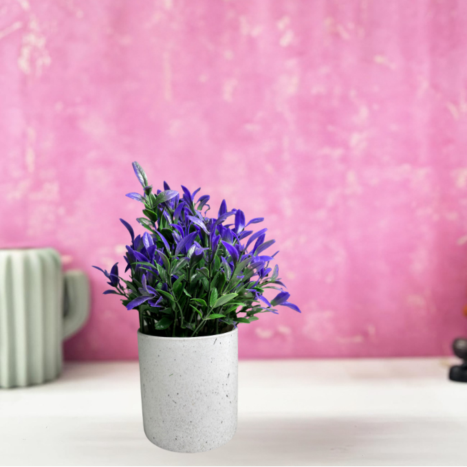 Garden Gyani Artificial Rubber Plant – Small Faux Potted Plant for Tabletop, Home, Bathroom & Office Décor | Indoor Decorative Greenery