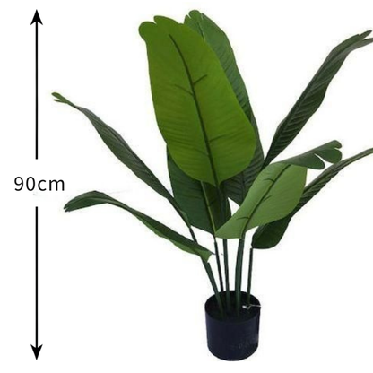 Garden Gyani 90CM Artificial Traveller Palm (Without Pot) – Exotic Tropical Plant for Home & Office Décor