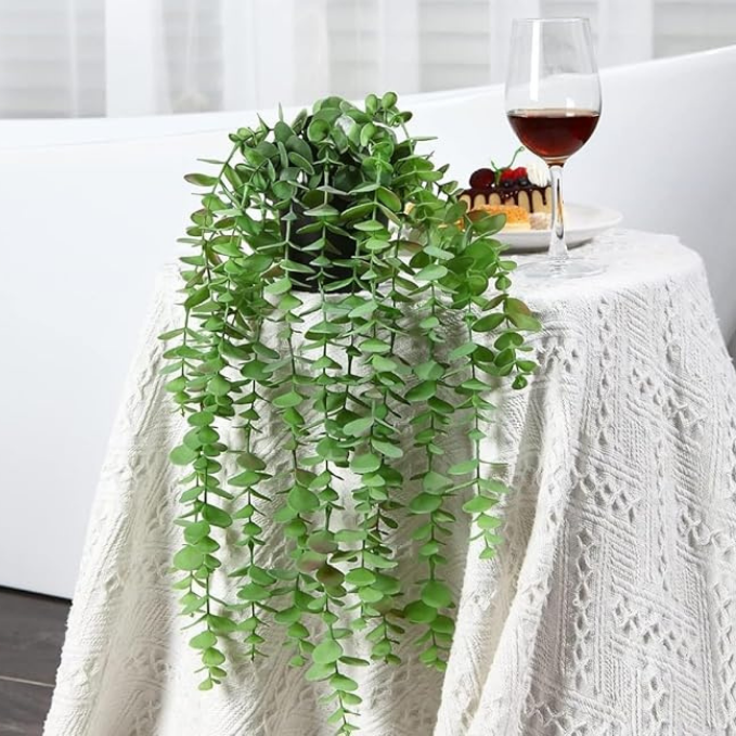 Garden Gyani Artificial Vines | Faux Greenery Garland with Willow Leaves | Hanging Ivy Trailing Plant for Home, Office & Holiday Decoration