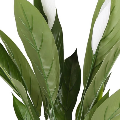 Garden Gyani Artificial Spathe Plant – Realistic Indoor Faux Greenery with Pot for Home & Office Décor