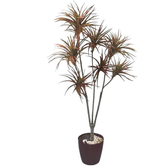 Garden Gyani Yucca X7 Purple – 150 cm Tall Artificial Plant | Lifelike Faux Indoor & Outdoor Décor