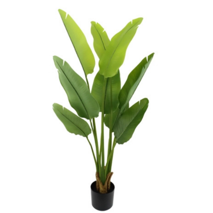 Garden Gyani 120CM Artificial Traveller Palm (Without Pot) – Medium-Tall Lifelike Tropical Plant for Home & Office Décor