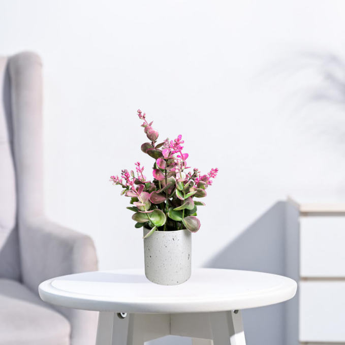 Garden Gyani Artificial Rubber Plant – Small Faux Potted Plant for Tabletop, Home, Bathroom & Office Décor | Indoor Decorative Greenery
