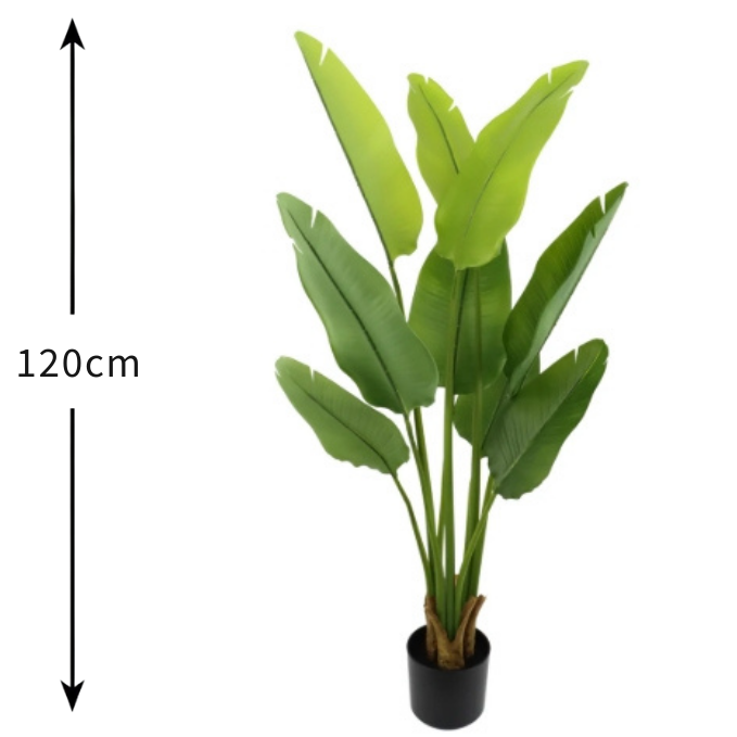 Garden Gyani 120CM Artificial Traveller Palm (Without Pot) – Medium-Tall Lifelike Tropical Plant for Home & Office Décor