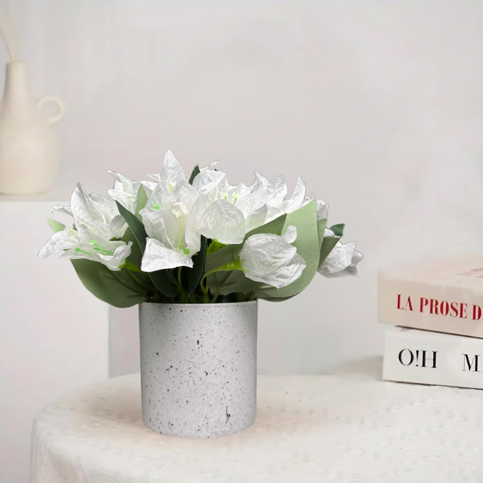 Garden Gyani Artificial Rubber Plant – Small Faux Potted Plant for Tabletop, Home, Bathroom & Office Décor | Indoor Decorative Greenery
