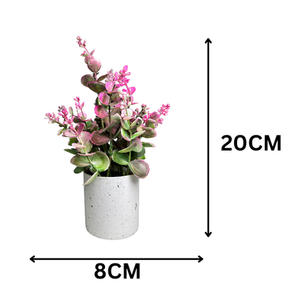 Garden Gyani Artificial Rubber Plant – Small Faux Potted Plant for Tabletop, Home, Bathroom & Office Décor | Indoor Decorative Greenery