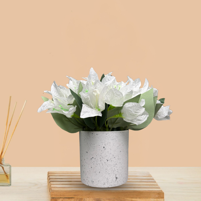 Garden Gyani Artificial Rubber Plant – Small Faux Potted Plant for Tabletop, Home, Bathroom & Office Décor | Indoor Decorative Greenery