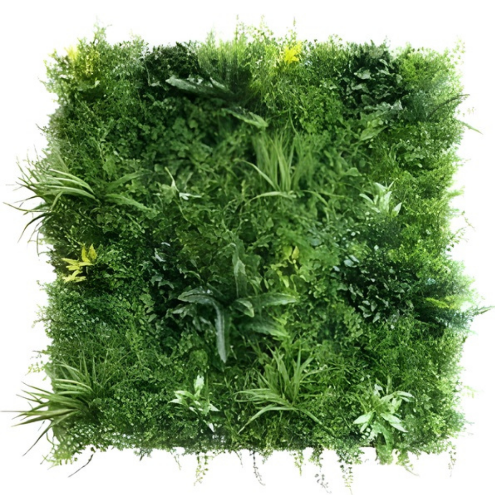 Garden Gyani Artificial Vertical Garden Panel 100×100 cm | Premium Jungle Style Dense Foliage | UV Protected Indoor Outdoor Green Wall
