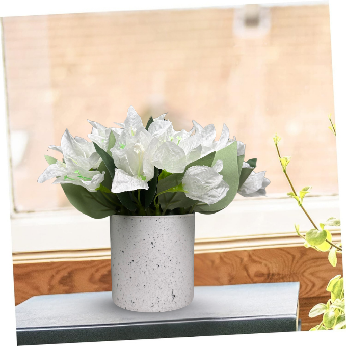 Garden Gyani Artificial Rubber Plant – Small Faux Potted Plant for Tabletop, Home, Bathroom & Office Décor | Indoor Decorative Greenery