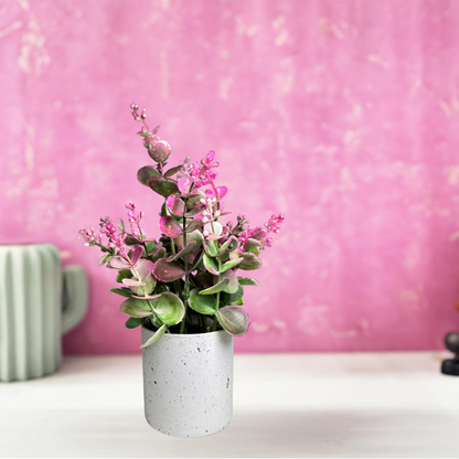 Garden Gyani Artificial Rubber Plant – Small Faux Potted Plant for Tabletop, Home, Bathroom & Office Décor | Indoor Decorative Greenery