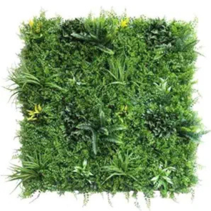 Garden Gyani 100x100cm Artificial Greenery Wall Panel – Lush Faux Vertical Garden Mat for Wall, Balcony, Fence & Home Décor