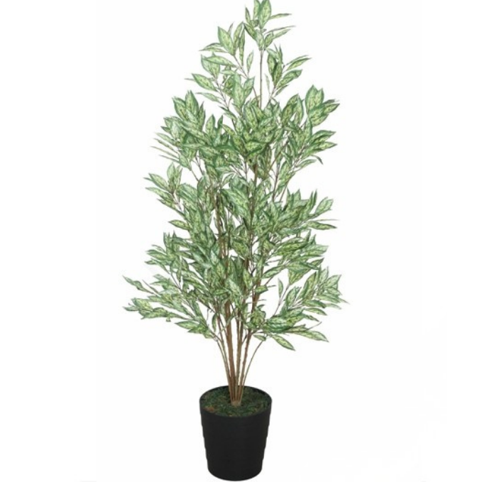 Garden Gyani Calathea G/W – 150 cm Tall Artificial Plant | Lifelike Faux Indoor & Outdoor Décor Without Pot