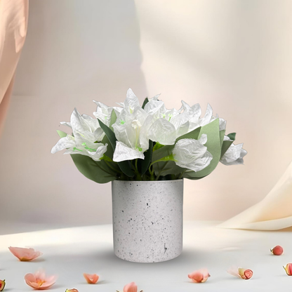 Garden Gyani Artificial Rubber Plant – Small Faux Potted Plant for Tabletop, Home, Bathroom & Office Décor | Indoor Decorative Greenery