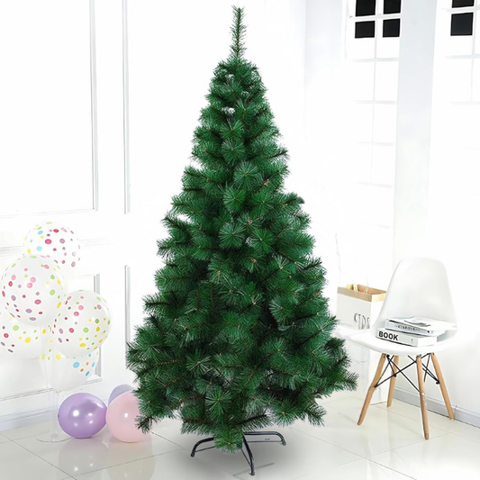 Garden Gyani 5 Feet Artificial Christmas Tree with Black Iron Stand | Premium Xmas Tree for Home, Office & Party Decoration | Realistic Branches for Ornaments & Festive Décor