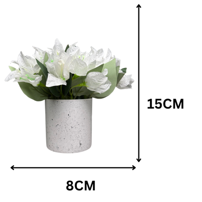 Garden Gyani Artificial Rubber Plant – Small Faux Potted Plant for Tabletop, Home, Bathroom & Office Décor | Indoor Decorative Greenery