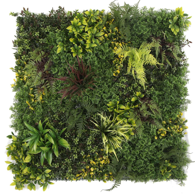 Garden Gyani 100x100cm Artificial Greenery Wall Panel – Lush Faux Vertical Garden Mat for Wall, Balcony, Fence & Home Décor