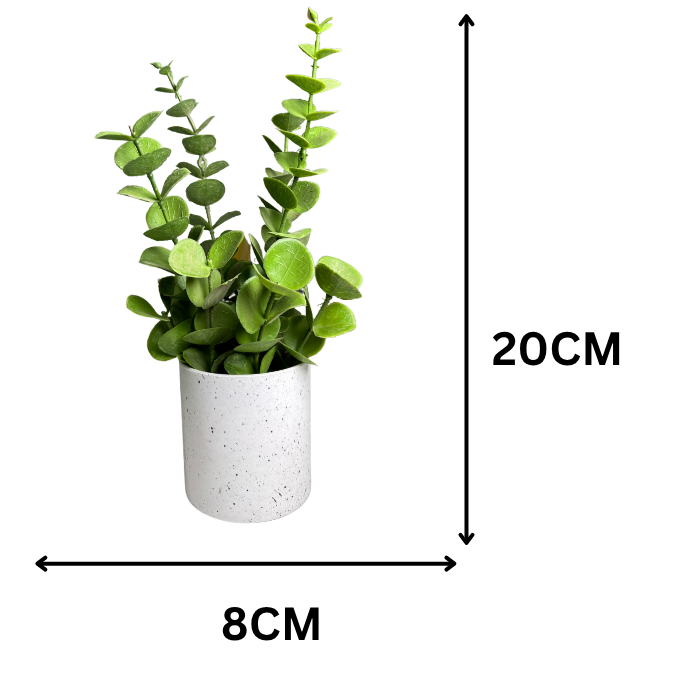 Garden Gyani Artificial Rubber Plant – Small Faux Potted Plant for Tabletop, Home, Bathroom & Office Décor | Indoor Decorative Greenery