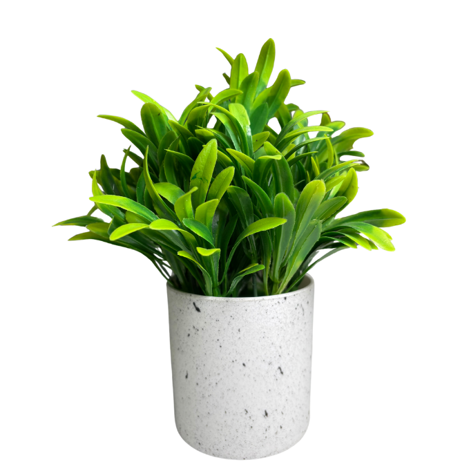 Garden Gyani Artificial Rubber Plant – Small Faux Potted Plant for Tabletop, Home, Bathroom & Office Décor | Indoor Decorative Greenery